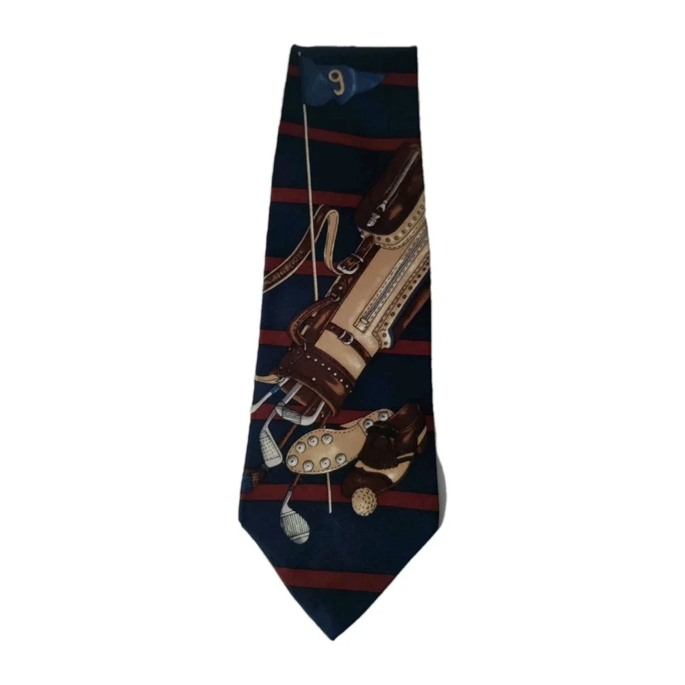 Tommy Hilfiger Men's Blue Golf‎ Classic Silk Tie - 4